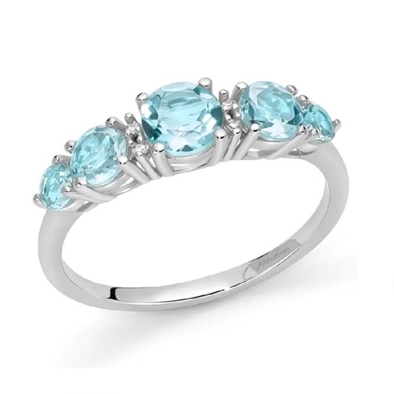 Anello Miluna Donna in Oro bianco Topazio LID4083X - LID4083X